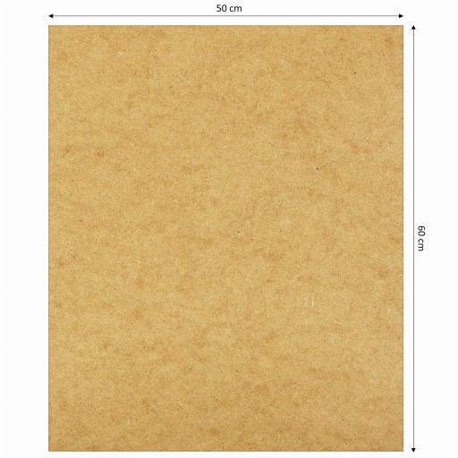 PŁYTA PILŚNIOWA HDF w rozmiarze 60x50 cm SUROWY PANEL 600x500mm FORMATKA