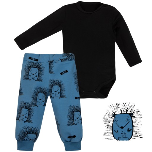 КОМПЛЕКТ TREAT PANTS + спортивный костюм BODYSUIT 68 ёжиков