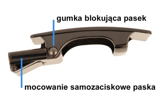 Пряжка ремня 34мм SELF-CLAMP, эластичный замок