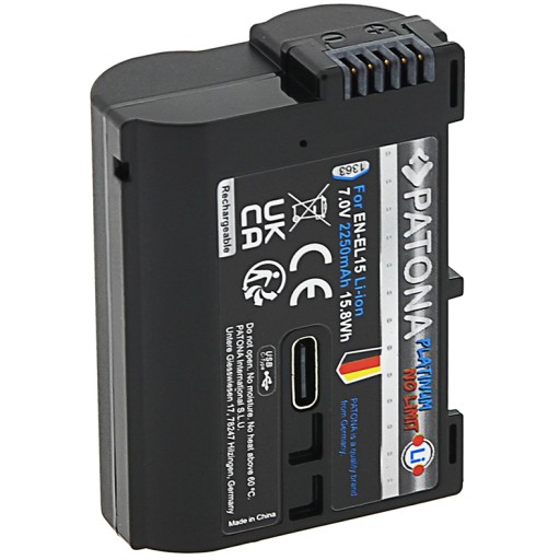 akumulator PATONA Platinum Nikon EN-EL15 z USB-C