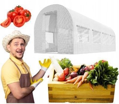 FOLIA NA TUNEL OGRODOWY FOLIOWY 3X8 ZAMIENNA TUNELOWA SZKLARNIA FOLIOWA