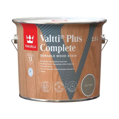 Tikkurila Valtti PLUS Complete 2,5л ПЕПЕЛЬНО-СЕРЫЙ