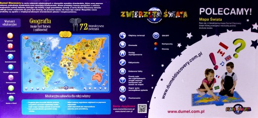 DUMEL DISCOVERY - ИНТЕРАКТИВНАЯ КАРТА МИРА ЖИВОТНЫЕ 60853 [ИГРУШКА]