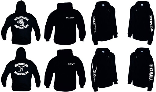 Bluza z kapturem Moto Różne wzory PROJEKT BMW