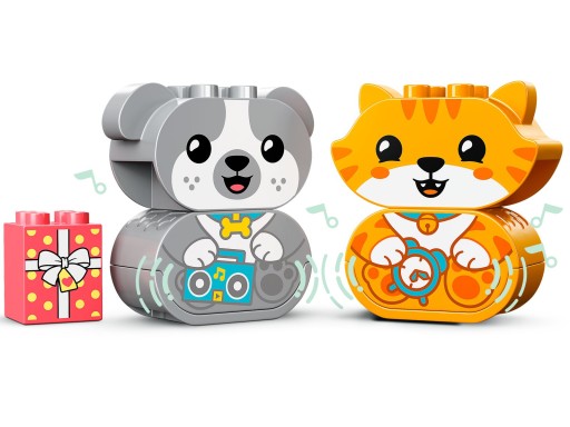 Блоки DUPLO 10977 Мой первый щенок и котенок