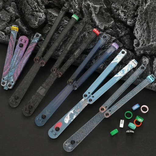 Тренировочный нож «Бабочка» без лезвия, безопасный Balisong Flipper с ЧПУ