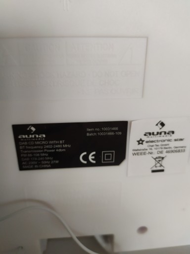 Стереосистема DAB BT FM CD