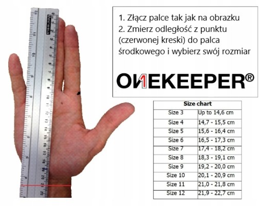 Rękawice Bramkarskie Piłkarskie dla Dzieci Junior Onekeeper Ace White r.5