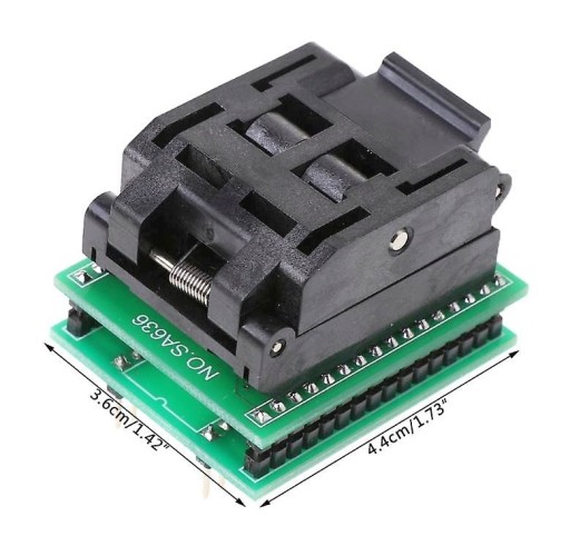 Переходник TQFP32-PDIP32 ZIF 1 1 TL866 T48 T56 Xeltek