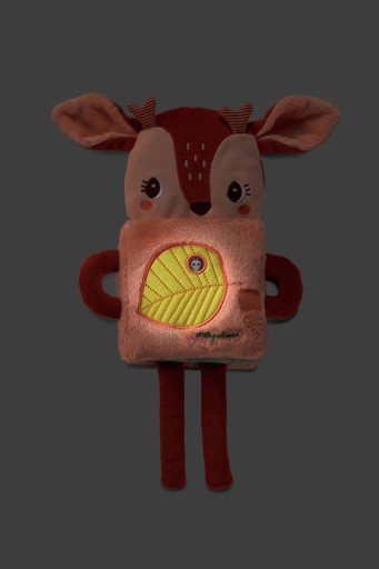 LILLIPUTIENS Сенсорная мягкая игрушка с книжкой Deer Stella 3 м+