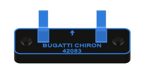 UCHWYT ŚCIENNY NA MODEL KLOCKÓW TECHNIC BUGATTI CHIRON + WKRĘTY