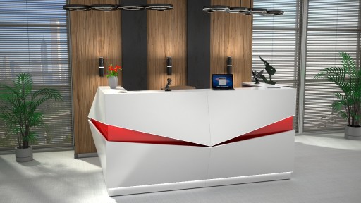 Стойка ресепшн R107 LED 200x80см ресепшн