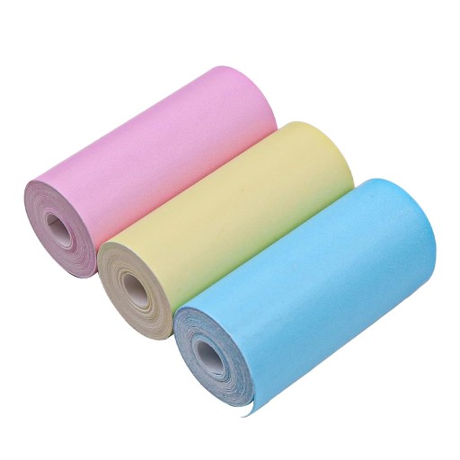 Kolorowy Papier Rolki do mini Drukarki Termicznej DRUKUŚ i Aparatu 3szt.