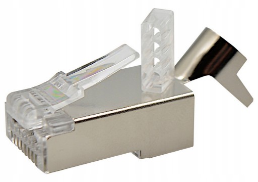 RJ45 EZ вилки STP прямоточные кат.6А кат.7 7А 10шт.