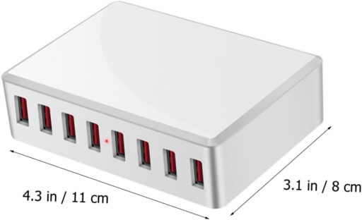 ЗАРЯДНАЯ СТАНЦИЯ USB, 8 ПОРТОВ, ЗАРЯДНОЕ УСТРОЙСТВО ДЛЯ НЕСКОЛЬКИХ УСТРОЙСТВ, 50 Вт