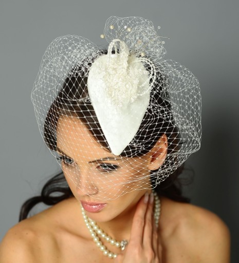 СВАДЕБНАЯ КЕПКА VEIL FASCINATOR - Фата ПРИНЦЕССА