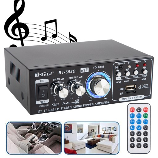 РАДИОЦИФРОВОЙ УСИЛИТЕЛЬ МОЩНОСТИ СТЕРЕОЗВУКА 180 Вт BT-698D HIFI