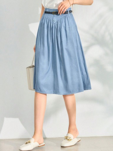 SHEIN DAZY СИНАЯ ЮБКА С ПРАВИЛАМИ XL 40680