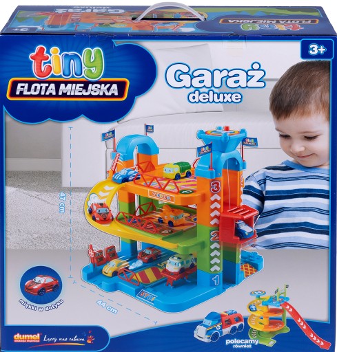 GARAŻ TRZYPOZIOMOWY DELUXE DUŻY ZESTAW + 2 AUTKA