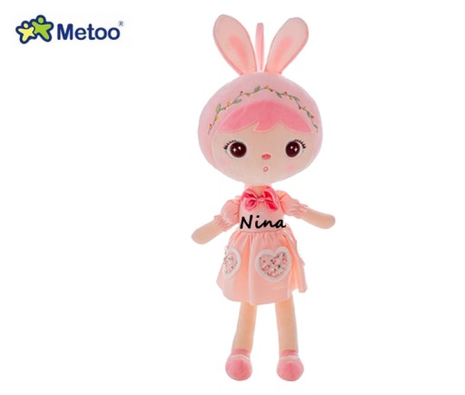 Большая кукла Metoo BUNNY 46см ПЕРСОНАЛИЗАЦИЯ свидетельство о рождении имя на годик