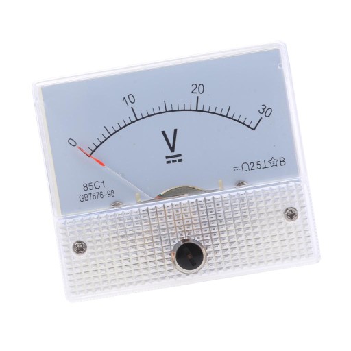 Wskaźnik analogowy napięcia stałego 85C 0-30 V