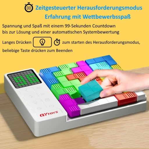 TETRIS GRA ELEKTRONICZNY WYŚWIETLACZ 3000 GAMES LOGICZNA IQ 6 POZIOMÓW EDU