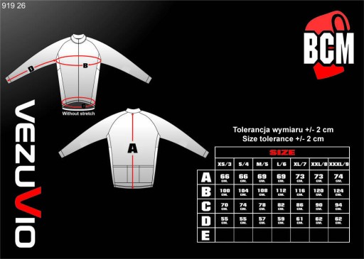 Велосипедная толстовка Vezuvio Proiettile, размер L