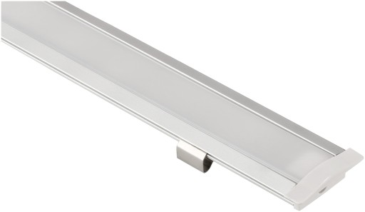 Встраиваемый анодированный светодиодный профиль SLIM + 2M LAMP