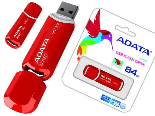 ADATA PENDRIVE USB 3.0 64 GB PAMIĘCI UV150 90Mb/s!