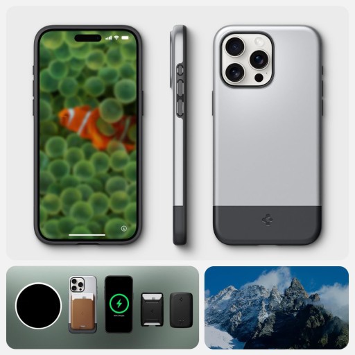 Чехол для iPhone 15 Pro, Spigen Style Armor MagFit for MagSafe, стиль ретро