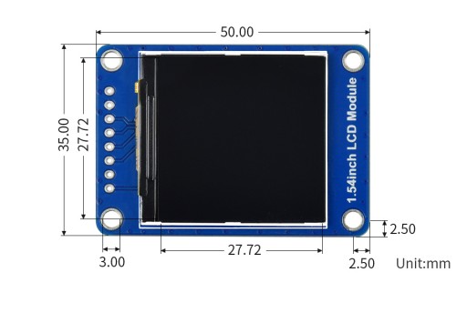 1,54-дюймовый ЖК-дисплей, 240 × 240, IPS, 65 тыс. RGB, ARDUINO RPI