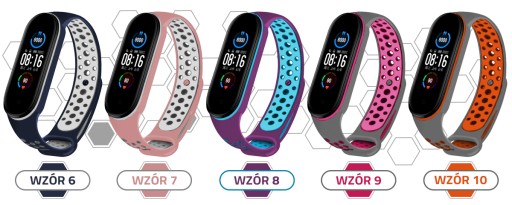 РЕМЕНЬ ДЛЯ XIAOMI MI BAND 5/6 — МНОГО ЦВЕТОВ