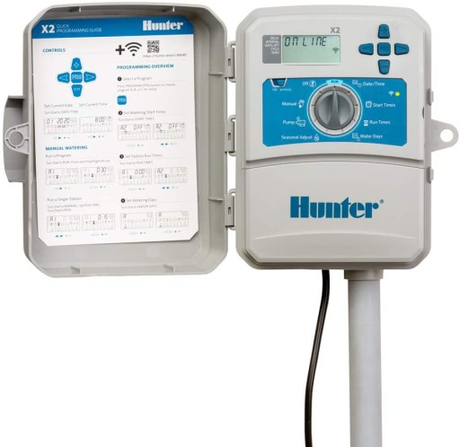 Zestaw 7 sekcji Hunter PGV Filtr Sterownik X2 Moduł WiFi Czujnik PE 20