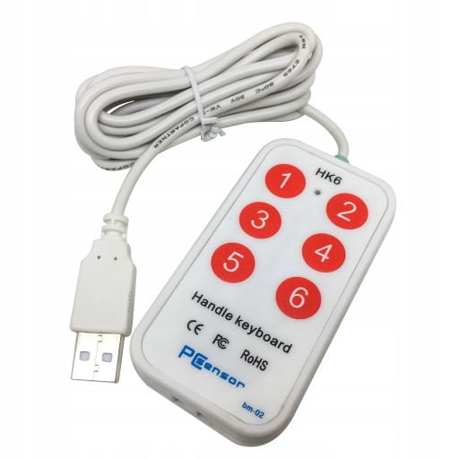 USB-держатель Клавиатура 6-клавишная клавиатура