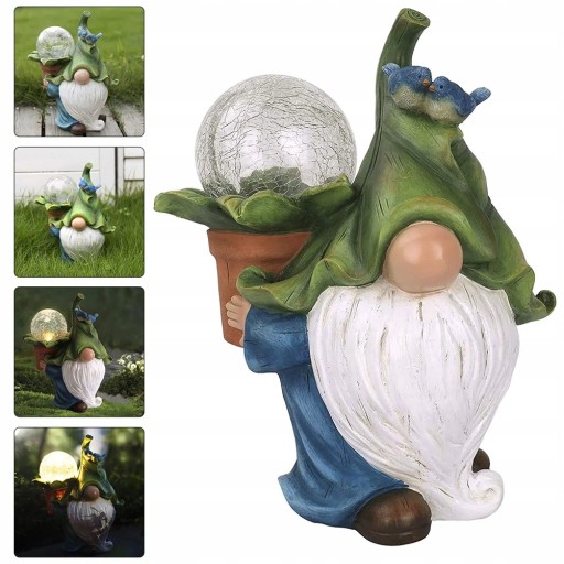 Гном Игрушка Солнечная Статуя Свет Фонарь