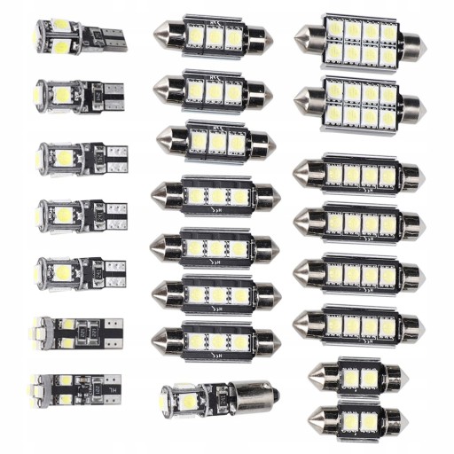 23 шт. СВЕТОДИОДНАЯ ЛАМПА 6500К 150ЛМ 12В T10 SMD