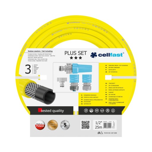 CELLFAST САДОВЫЙ ШЛАНГ 3-СЛОЙНЫЙ 1/2