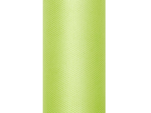 TIUL DO DEKORACJI ŚLUBNYCH ZIELONY JASNY - 15cm