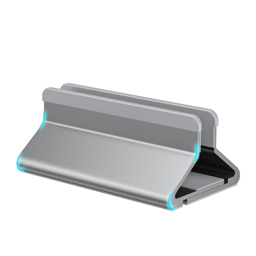ALUMINIOWY PIONOWY PODSTAWKA POD LAPTOPA KOMPUTER REGULOWANY STOJAK SZARY