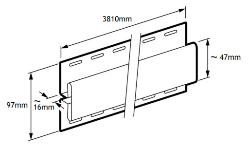 podbitka podsufitka dachowa Boryszew GRAFIT 30,5cm x 3,39m / szt.