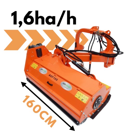 Мульчирующая косилка на стреле для трактора Geograss AGF 160 см.