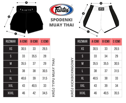 Fairtex Spodenki Muay Thai BS1703 Czerwone/Czarne M