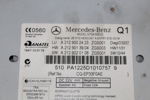 MERCEDES CLS W218 W212 РАДИО НАВИГАЦИЯ NAVI