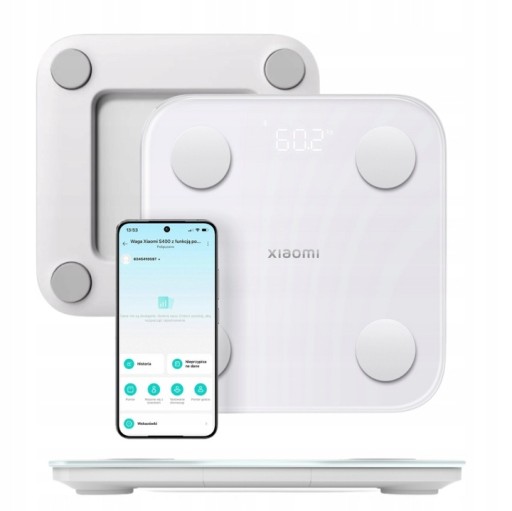 INTELIGENTNA WAGA ŁAZIENKOWA XIAOMI BODY COMPOSITION SCALE S400 DO 150 KG