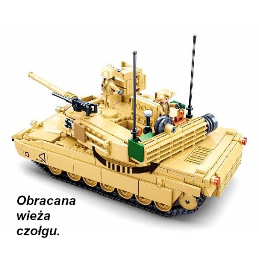 Блоки американского танка Abrams M1A2 + LEGO WEAPON