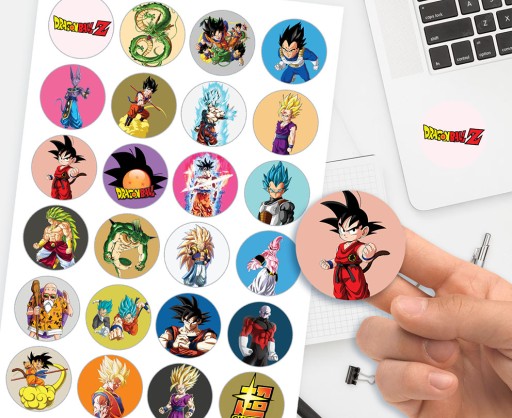 ЛУЧШИЕ НАКЛЕЙКИ ДЛЯ ДЕТЕЙ DRAGON BALL НАБОР 24 КАЧЕСТВА