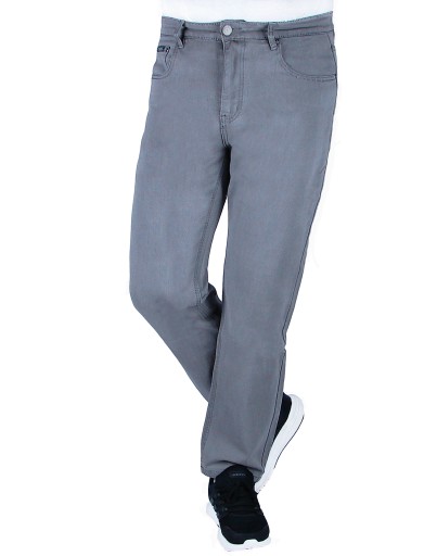 SPODNIE MĘSKIE JEANSOWE SZARE W39 L30 W102-104 cm