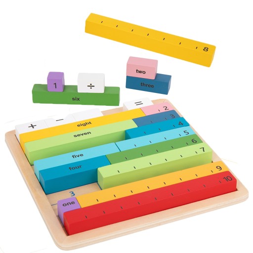 DREWNIANA UKŁADANKA TABLICA MATEMATYCZNA KLOCKI EDUKACYJNE TOOKY TOY