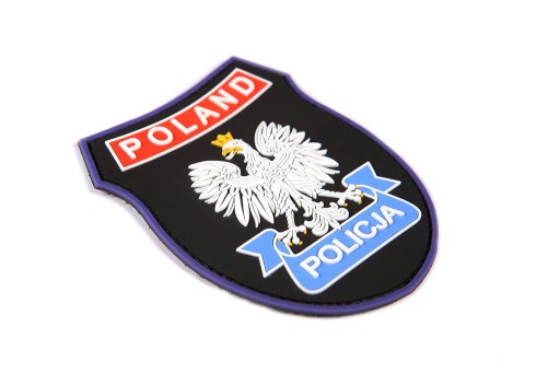 Полицейская эмблема POLAND PVC 3D нашивка на липучке