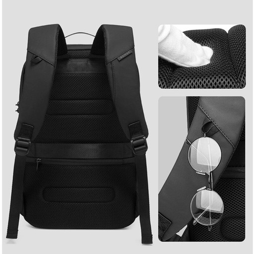 Antykradzieżowy plecak Bange BG-7225 na laptopa 15,6 z USB szary